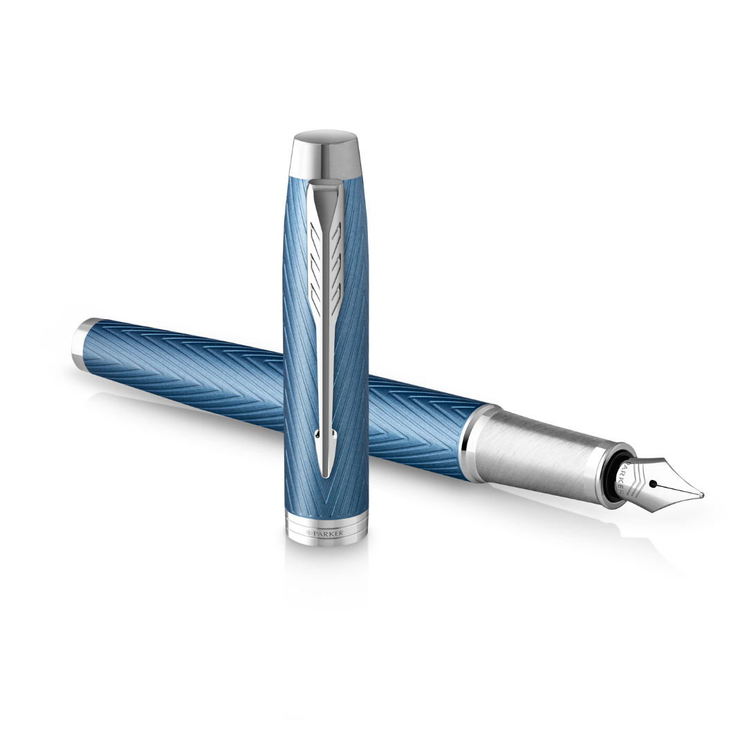 Parker IM Premium Blue Grey C.T. Fountain pen F Blue ink