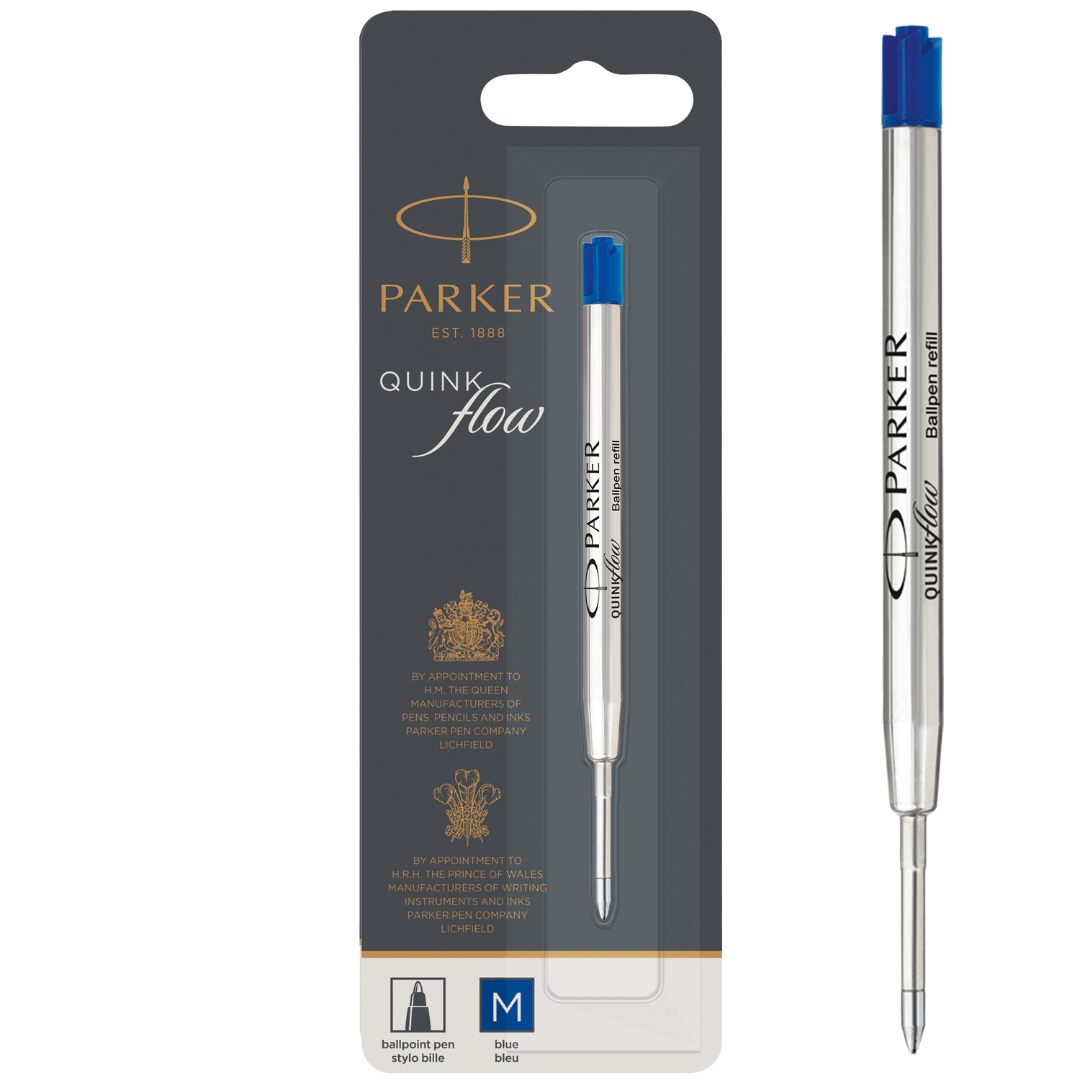 Parker QUINKflow Premium Ballpoint Pen Refill M Blue 1-Blister