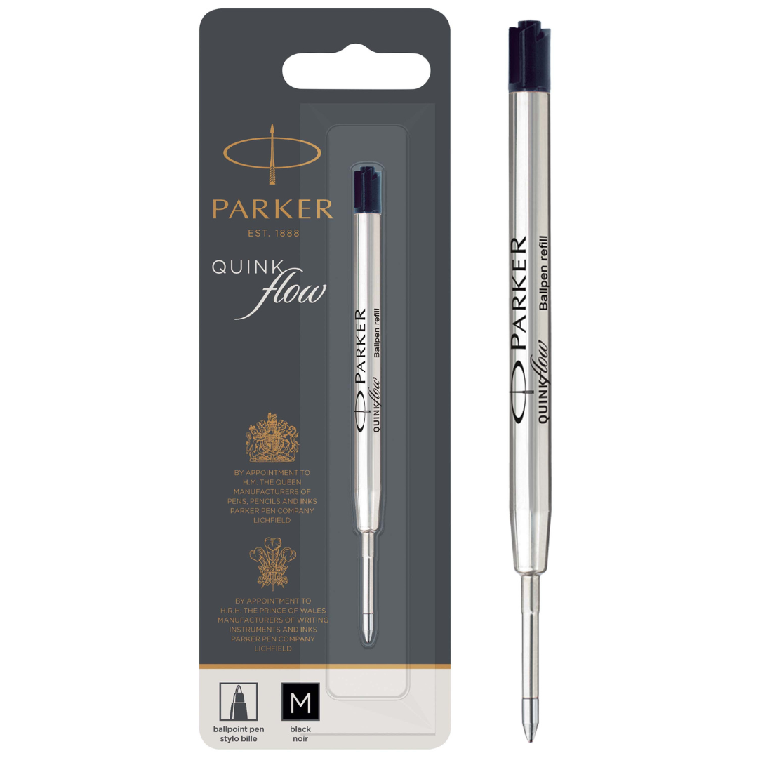Parker QUINKflow Premium Ballpoint Pen Refill M Black 1-Blister