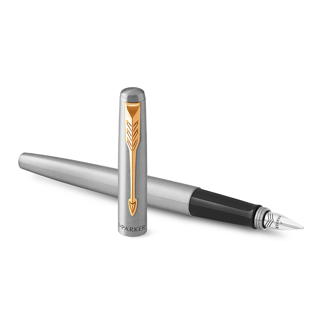 Parker Jotter Stainless Steel G.T. Fountain Pen M Blue ink