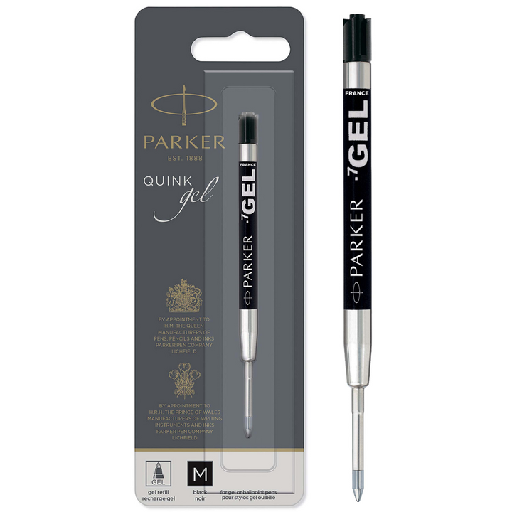 Parker QUINK Economy Gel Pen Refill M 0,7mm Black 1-Blister