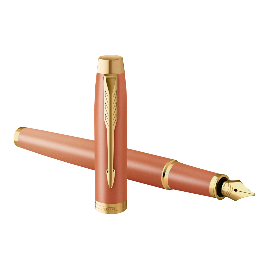 Parker IM Writing Rituals Orange Finish C.T. Fountain pen M Blue ink