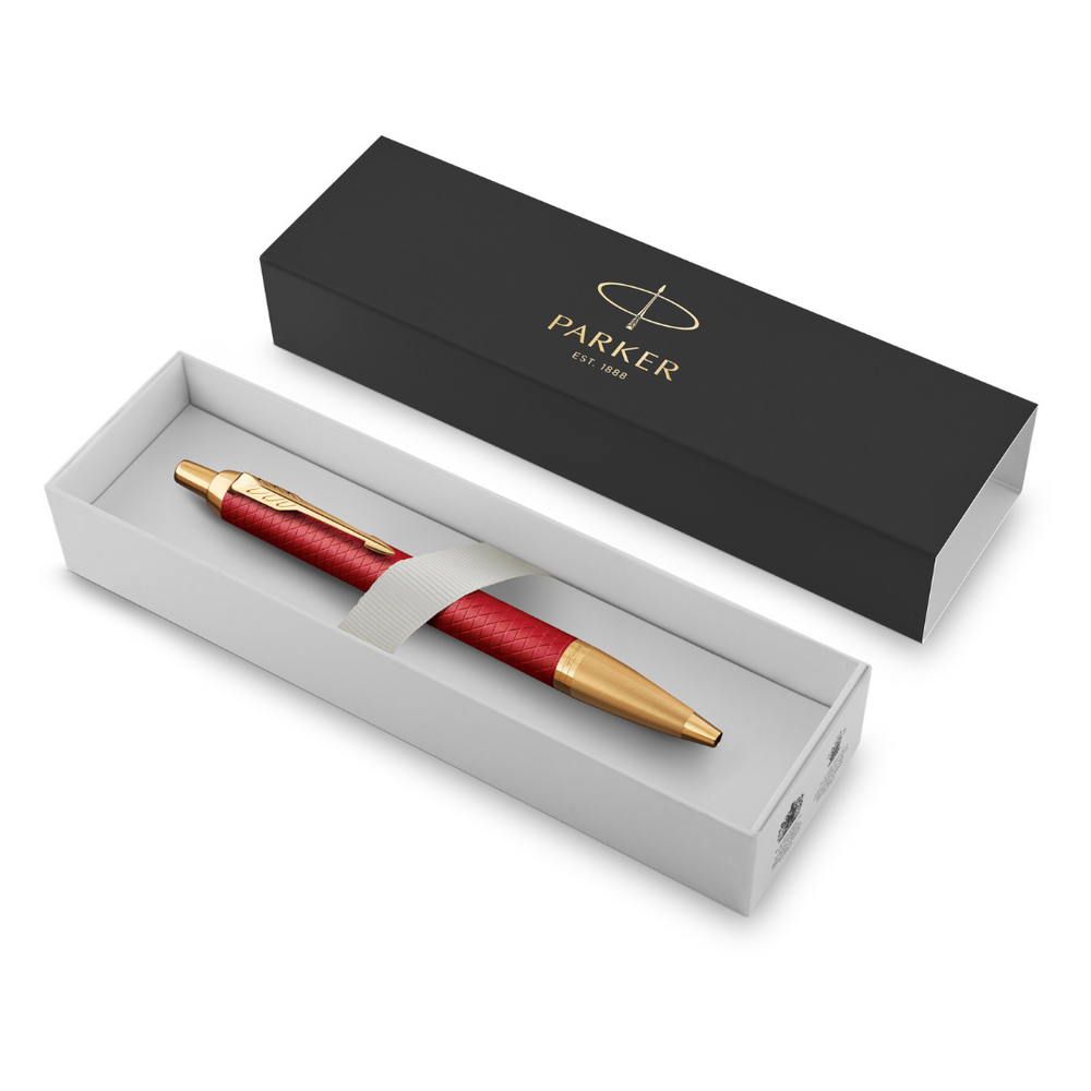 Parker IM Premium Red Lacquer G.T. Ballpen M Blue ink