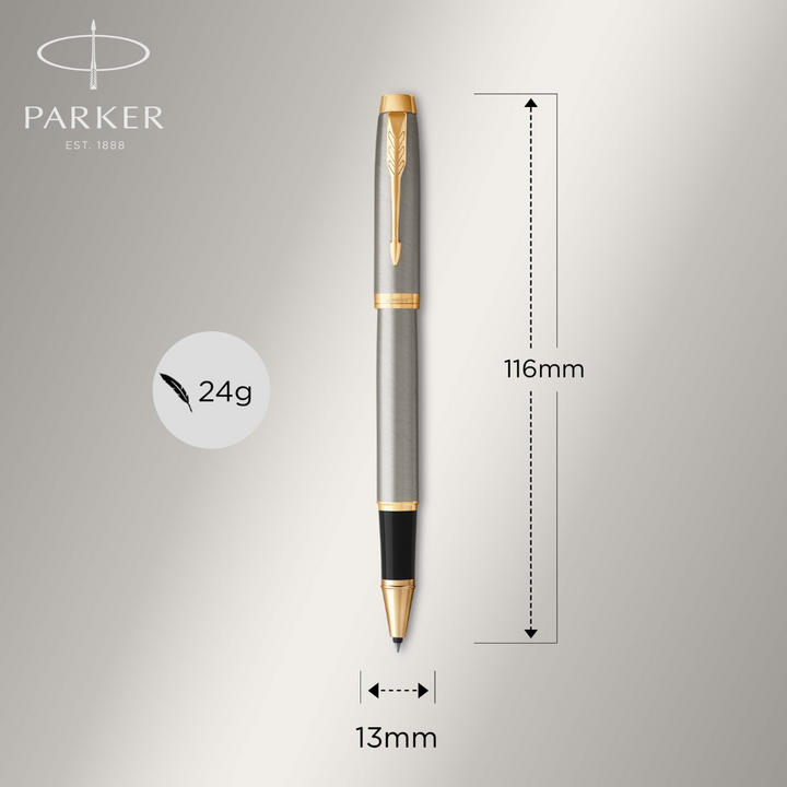 Parker IM Brushed Metal G.T. Rollerball F Black ink
