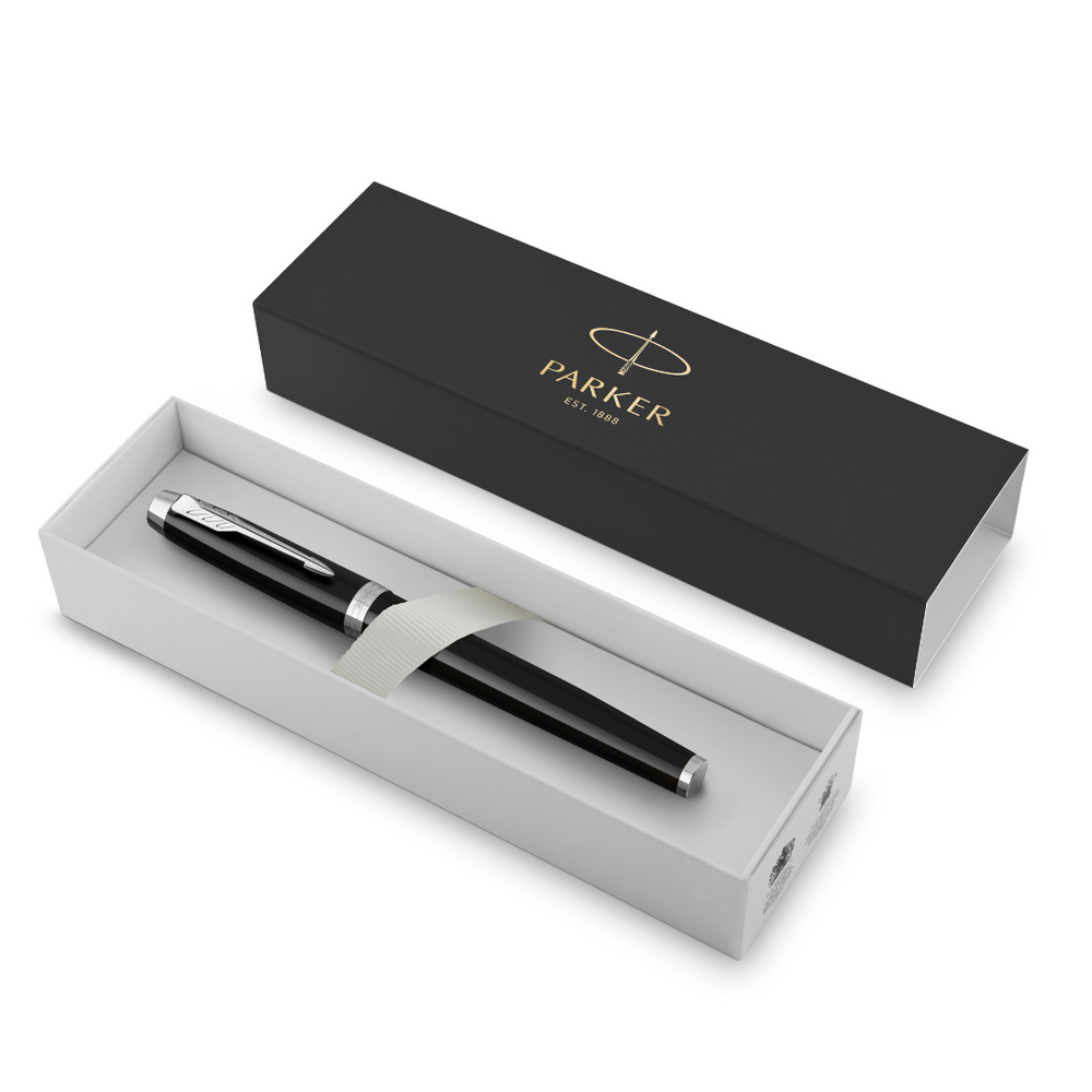 Parker IM Black Lacquer C.T. Rollerball F Black ink