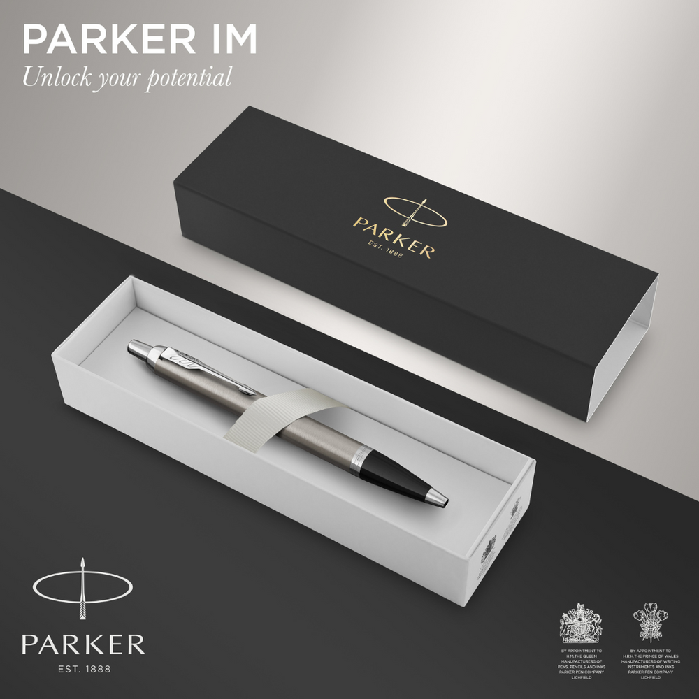 Parker IM Stainless Steel C.T. Ballpen M Blue ink