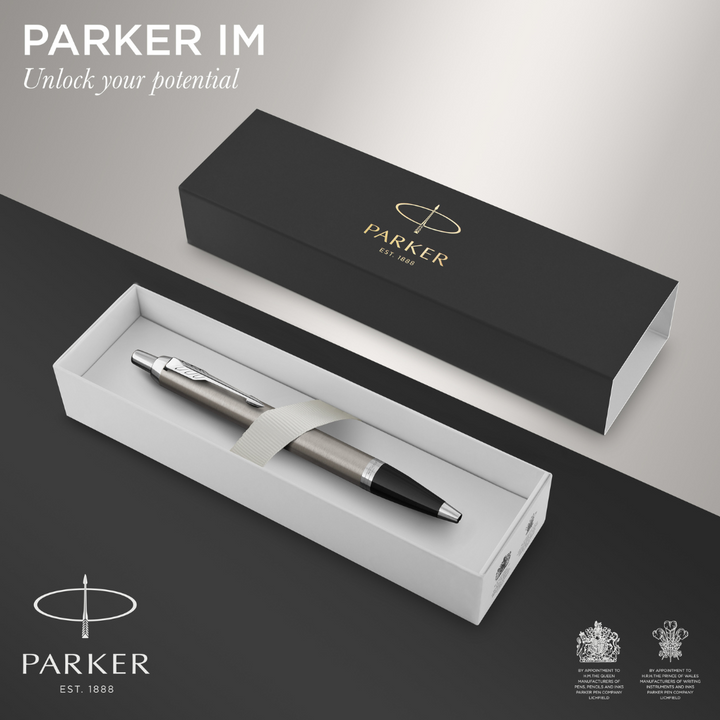 Parker IM Stainless Steel C.T. Ballpen M Blue ink