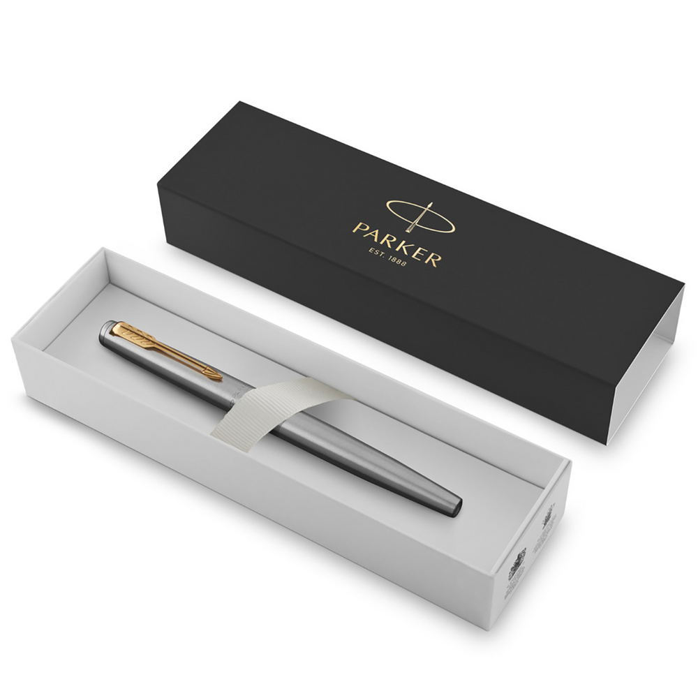 Parker Jotter Stainless Steel G.T. Fountain Pen M Blue ink