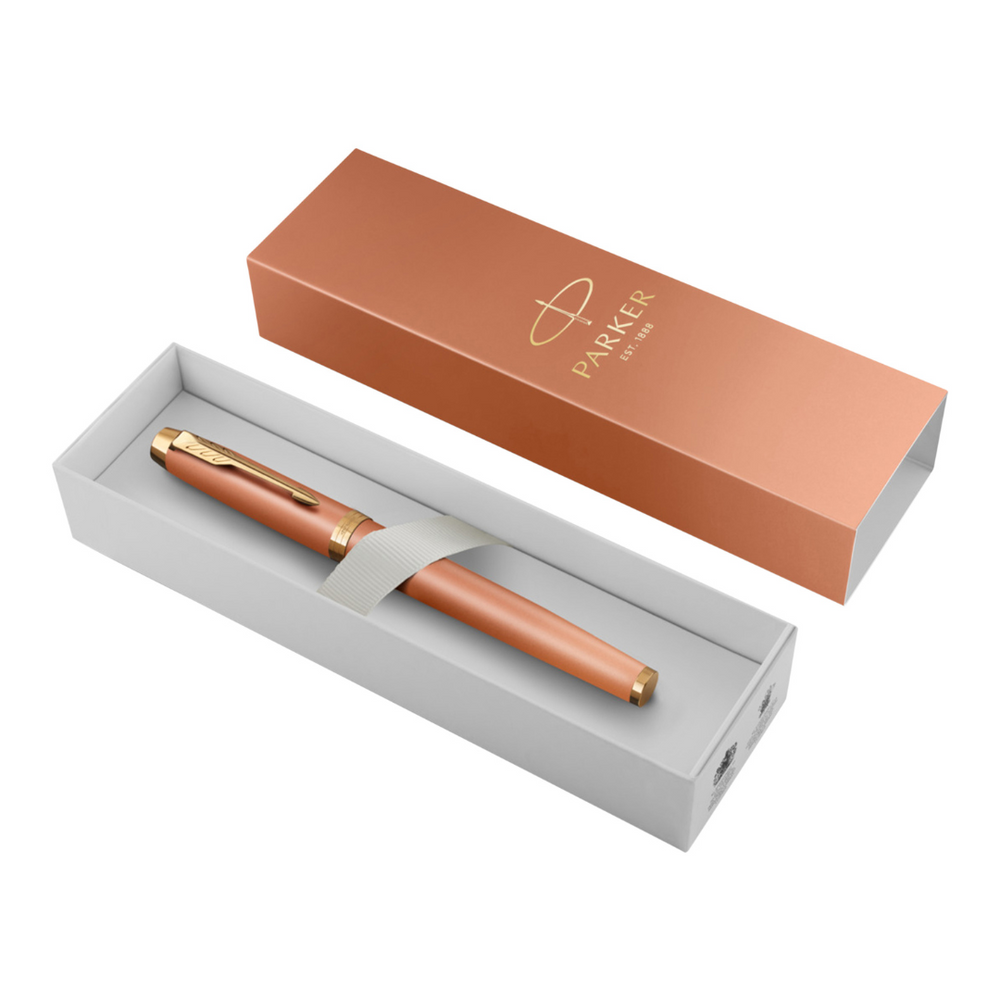 Parker IM Writing Rituals Orange Finish C.T. Rollerball F Black ink