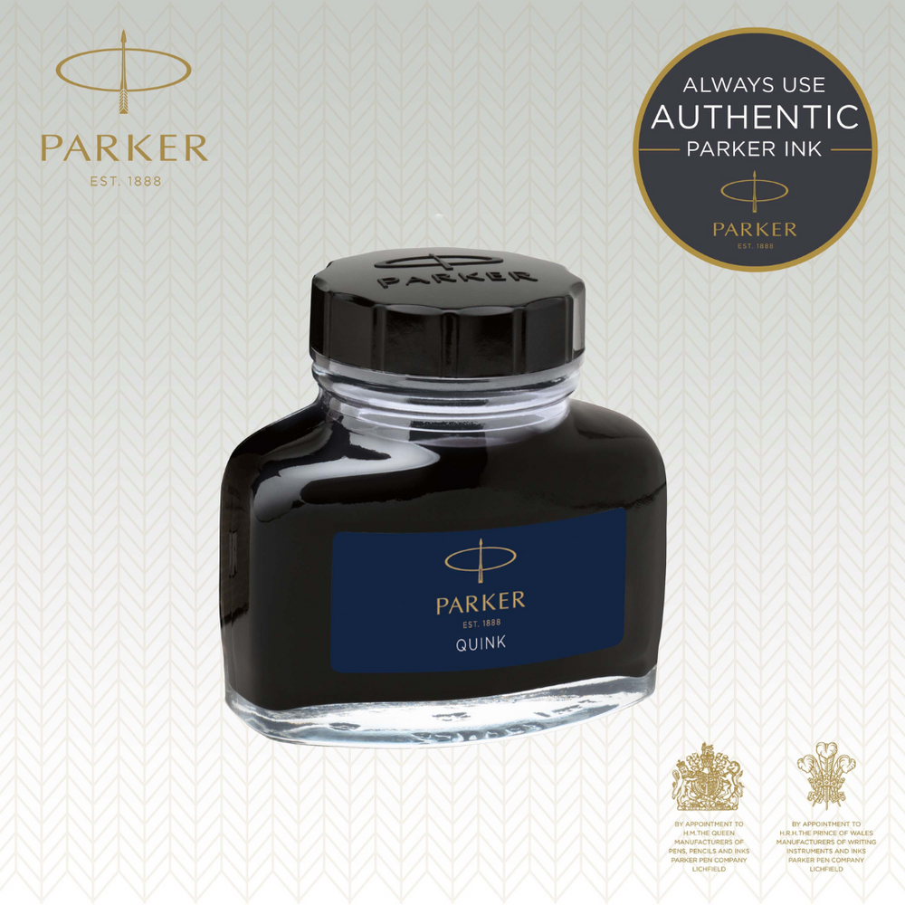Parker QUINK Fountain Pen Ink Bottle 57ml Blue