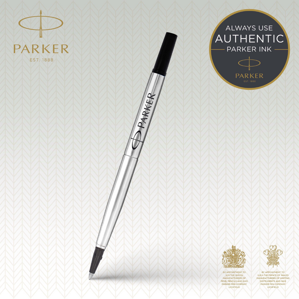 Parker QUINK Rollerball Pen Refill M Black 1-Blister