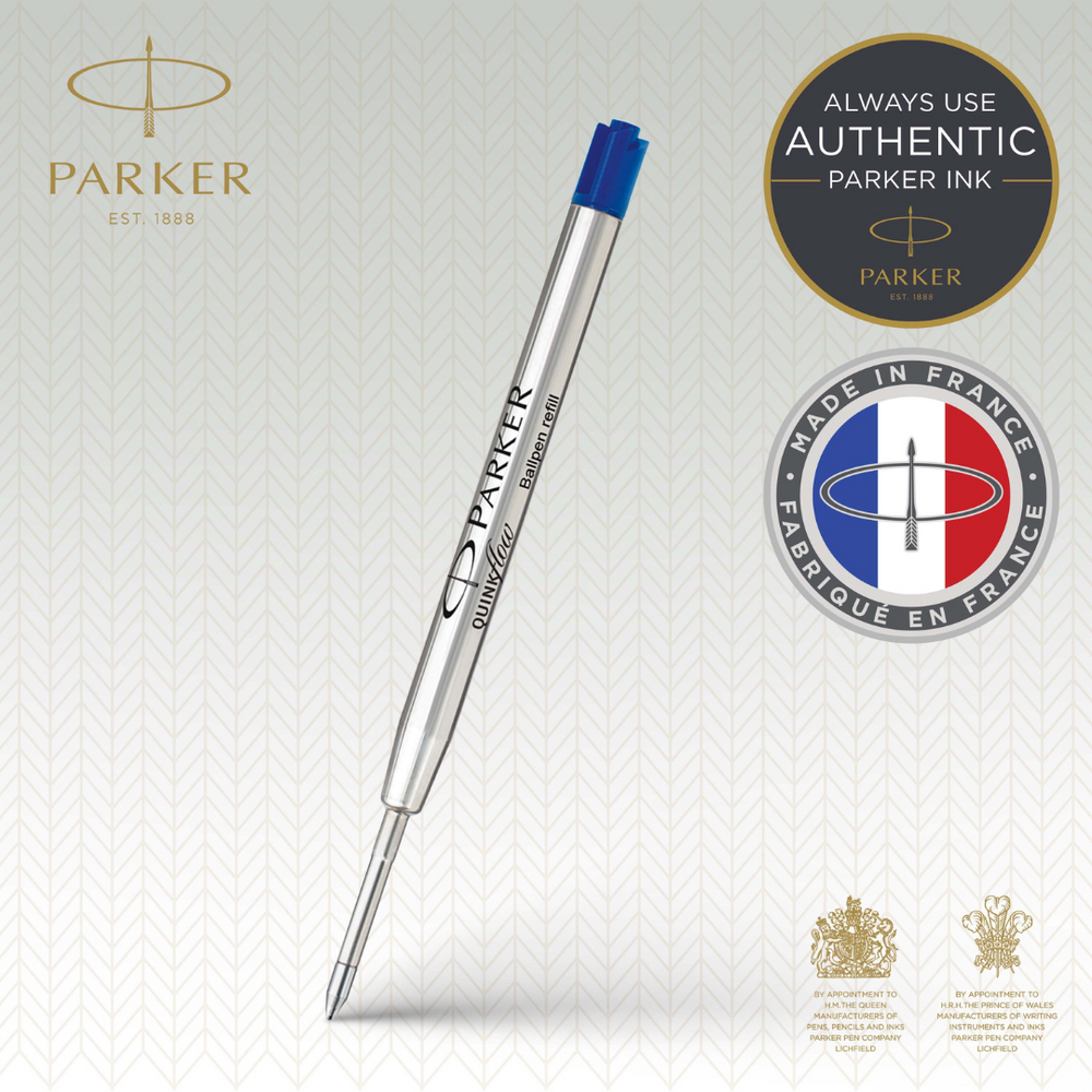 Parker QUINKflow Premium Ballpoint Pen Refill M Blue 1-Blister