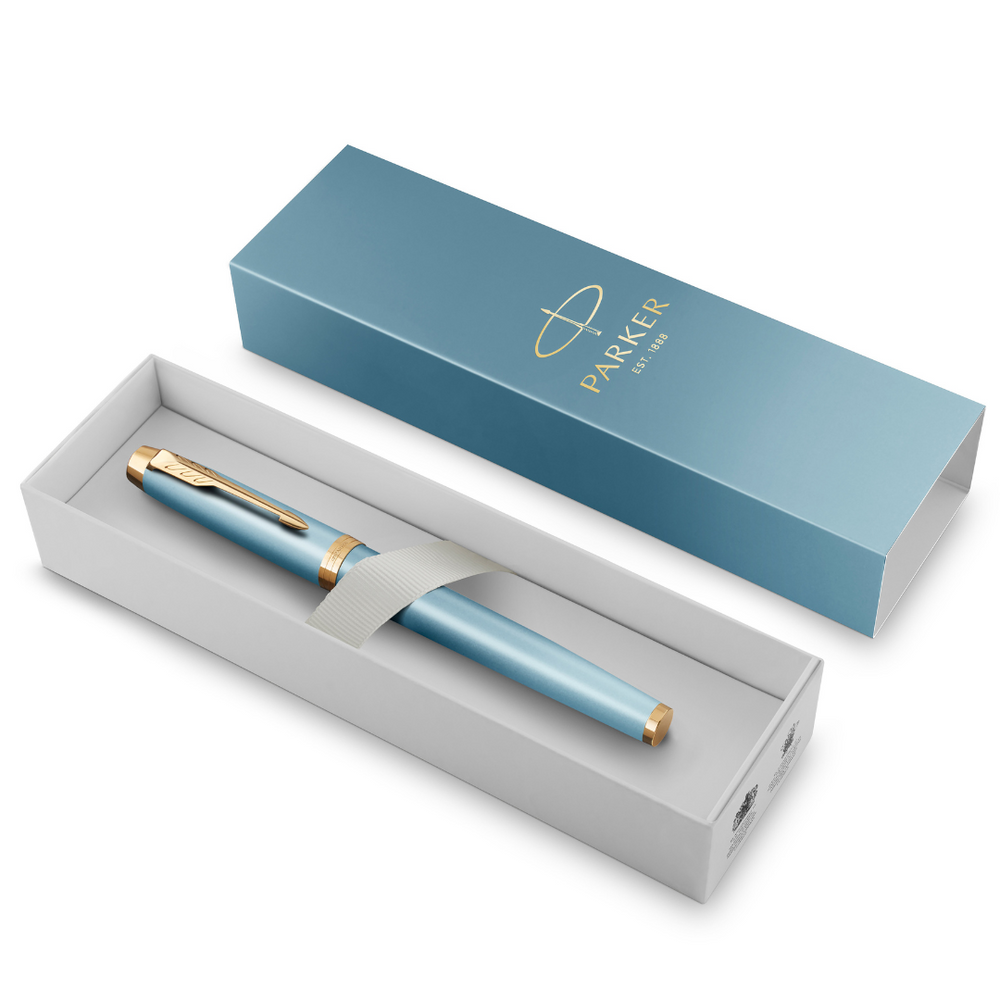 Parker IM Writing Rituals Gradient Blue G.T. Rollerball F Black ink