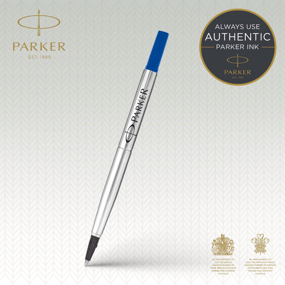 Parker QUINK Rollerball Pen Refill M Blue 1-Blister