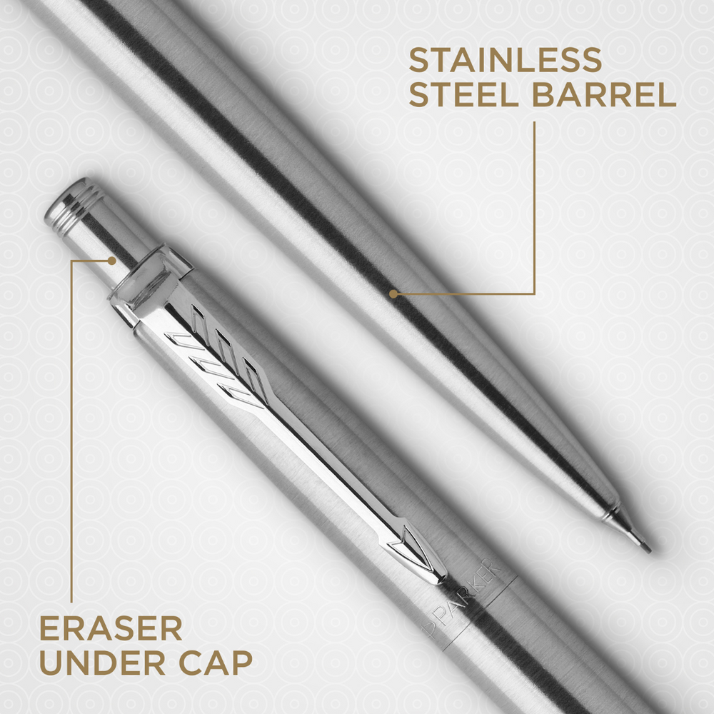 Parker Duo Set Jotter Stainless Steel C.T. Ballpoint M Blue ink and Mechanical Pencil