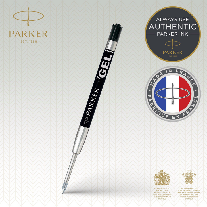 Parker QUINK Economy Gel Pen Refill M 0,7mm Black 1-Blister