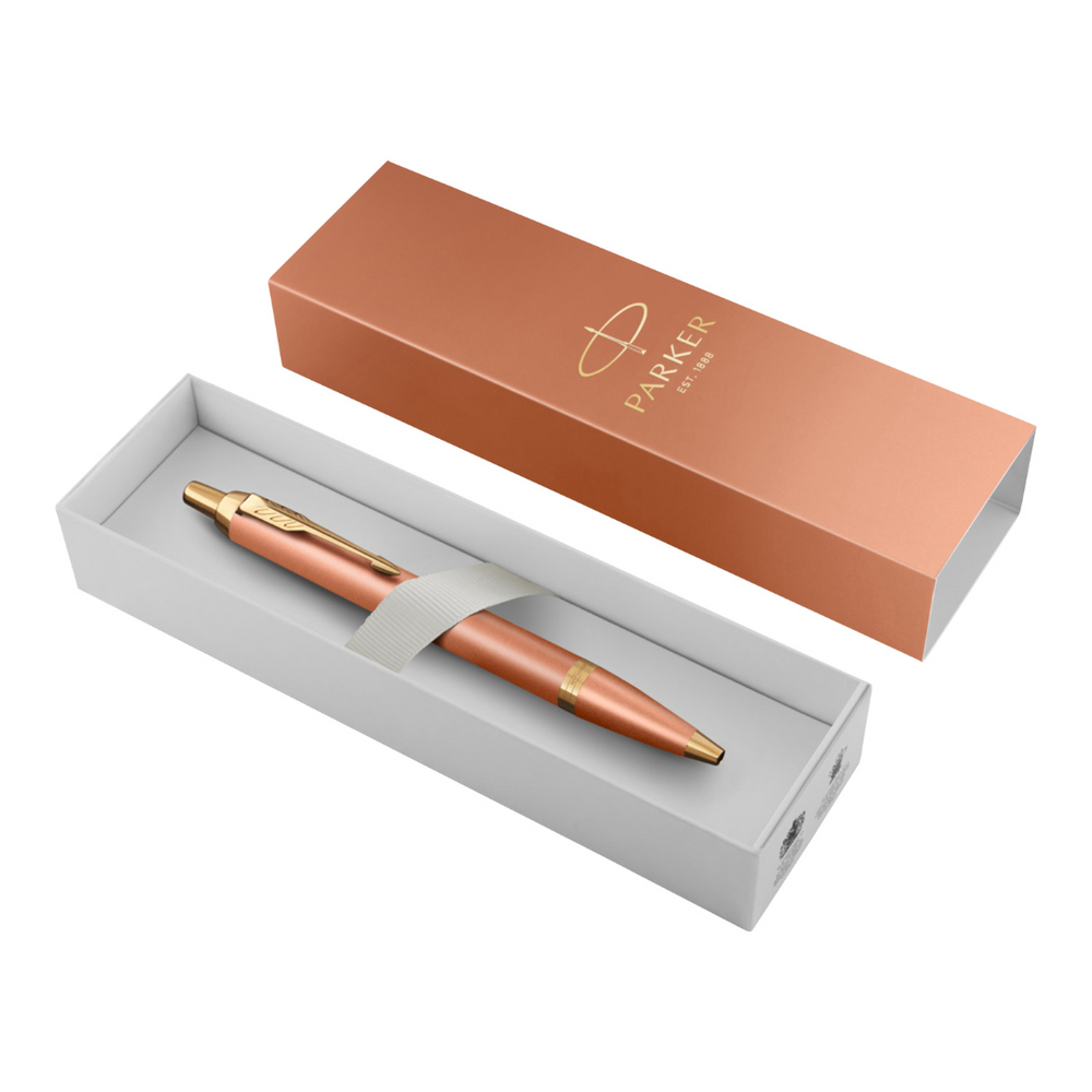 Parker IM Writing Rituals Orange Finish C.T. Ballpen M Blue ink