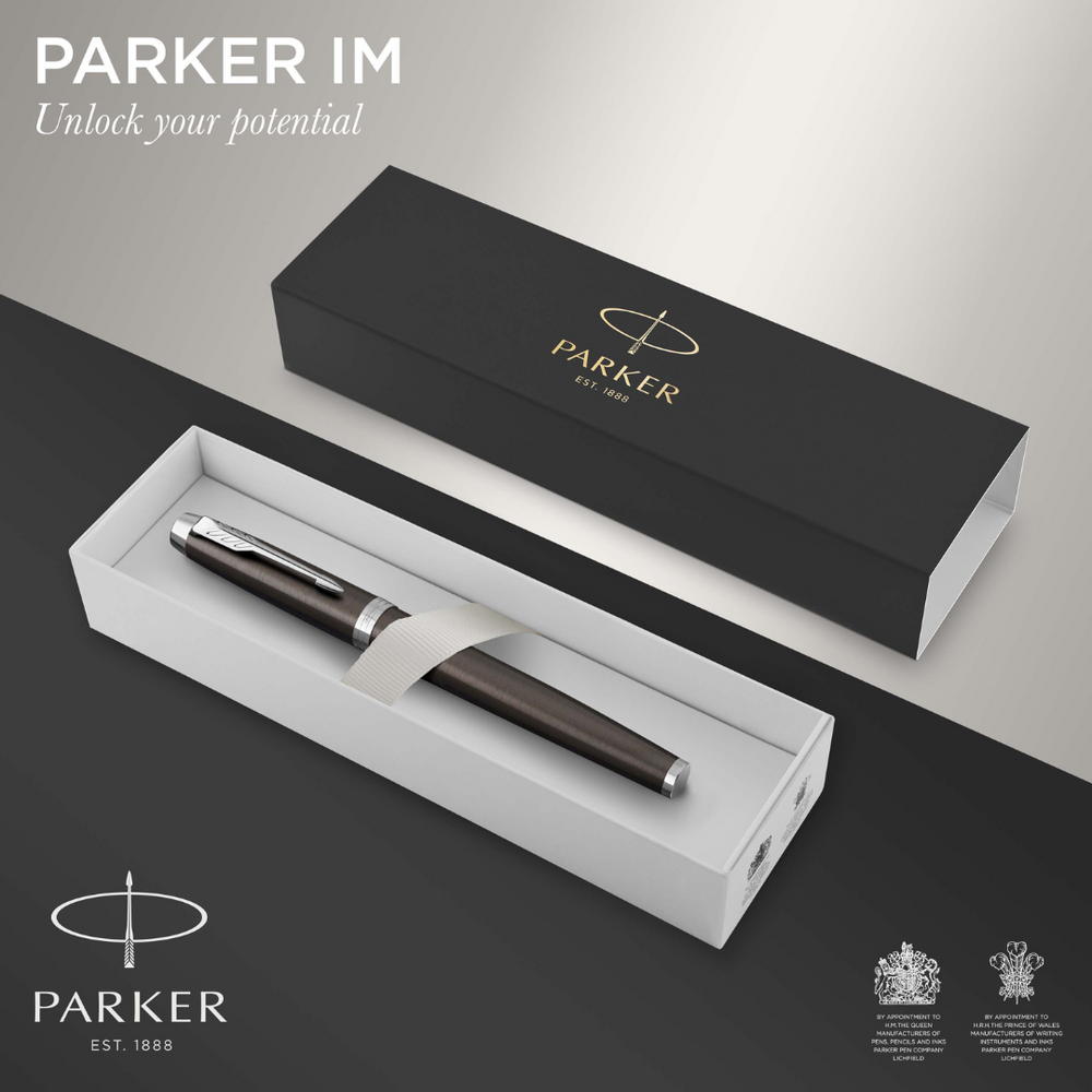Parker IM Dark Espresso C.T. Rollerball F Black ink
