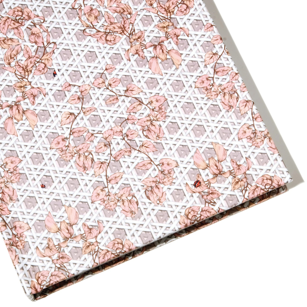 The Sketchbook A5 Enveloped in Rattan - Pink
