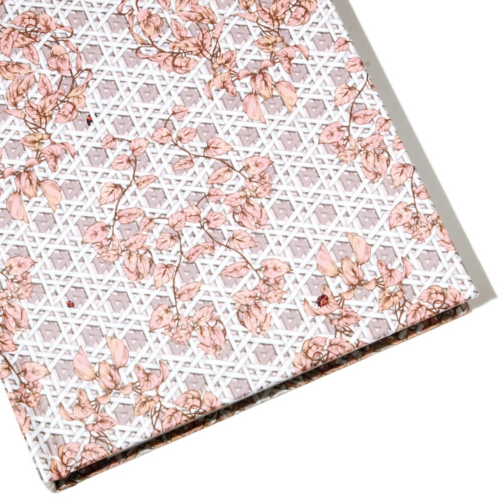 The Sketchbook A5 Enveloped in Rattan - Pink