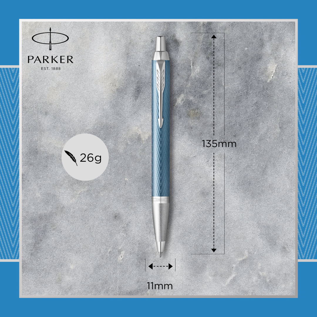 Parker IM Premium Blue Grey C.T. Ballpen M Blue ink