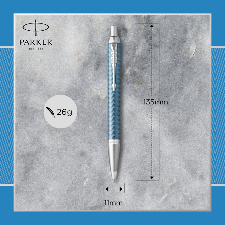 Parker IM Premium Blue Grey C.T. Ballpen M Blue ink