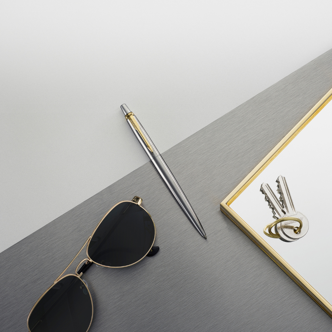 Parker Jotter Stainless Steel G.T. Ballpen M Blue ink