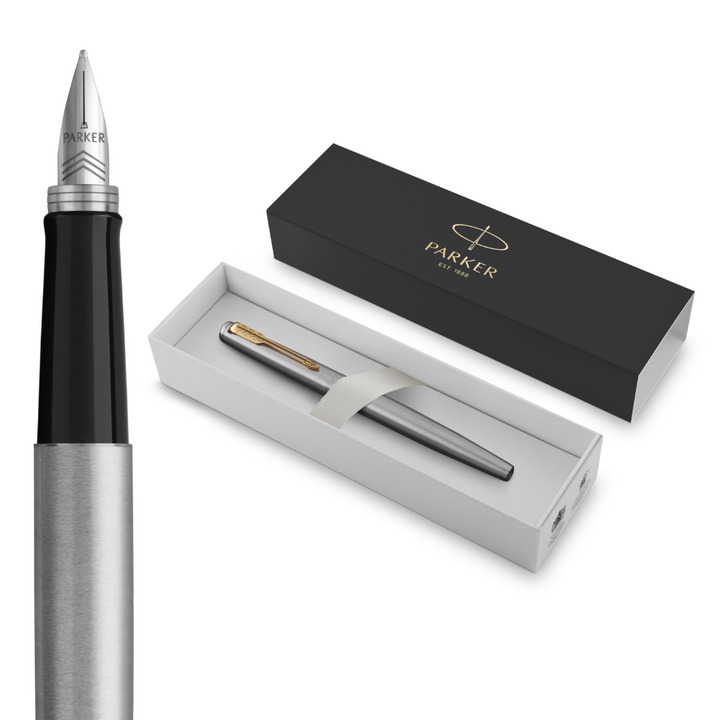 Parker Jotter Stainless Steel G.T. Fountain Pen M Blue ink