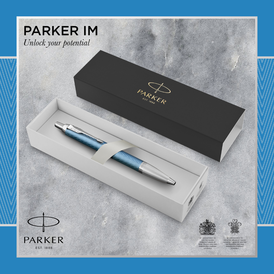 Parker IM Premium Blue Grey C.T. Ballpen M Blue ink