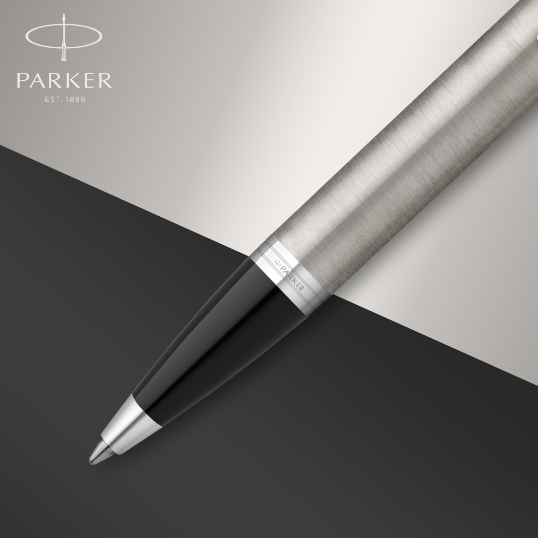Parker IM Stainless Steel C.T. Ballpen M Blue ink