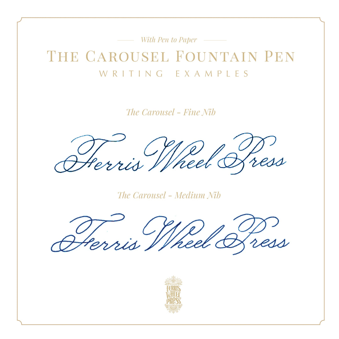 The Carousel Fountain Pen - Malibu Blush F