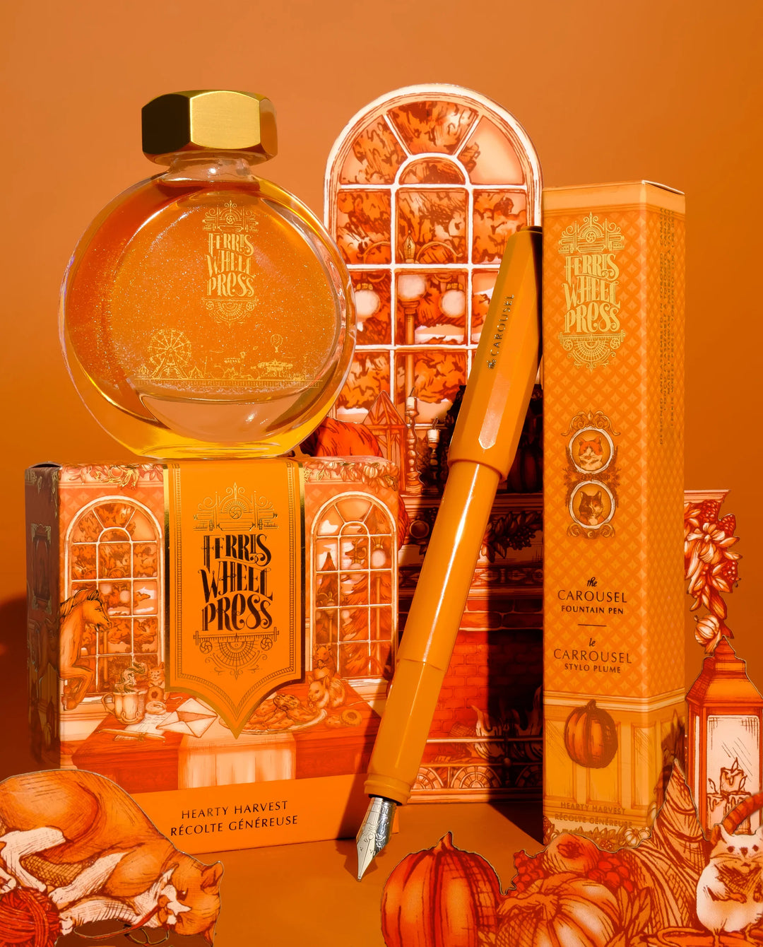 The Carousel Fountain Pen - Hearty Harvest F