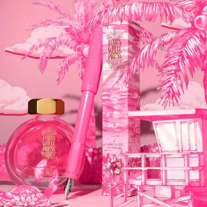 The Carousel Fountain Pen - Malibu Blush F