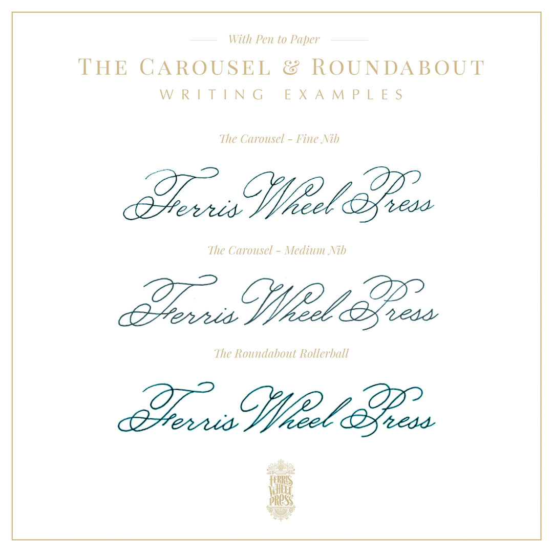 The Carousel Fountain Pen - Tattler's Teal F