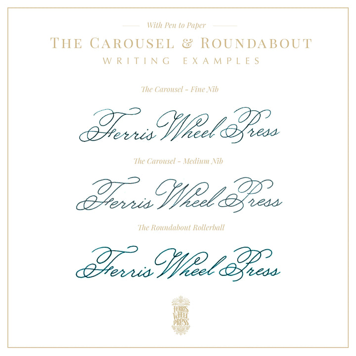 The Carousel Fountain Pen - Tattler's Teal F
